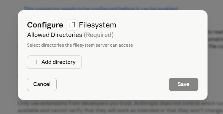 Configure FileSystem MCP
