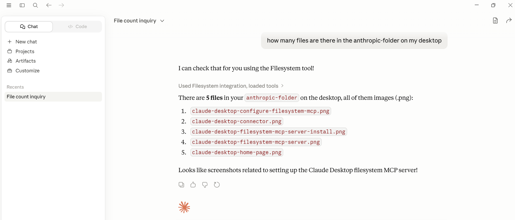 Claude Desktop File MCP Example